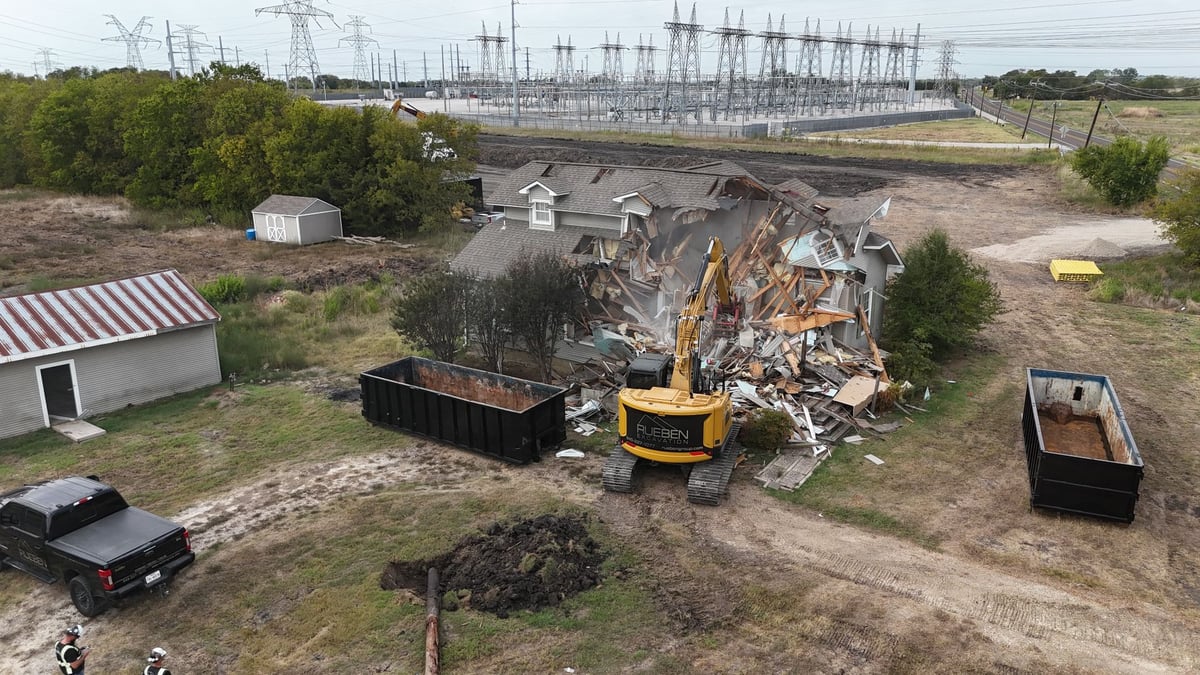 Royse City BESS Facility Site Clearing · Earthworks · Grading · Drainage · Water/Sewer/Storm/Fireline · Dry Bores · Conduit · Grounding · Trenwa · Concrete Paving · Landscaping · Substation Infrastructure in Royse City, TX — photo 8