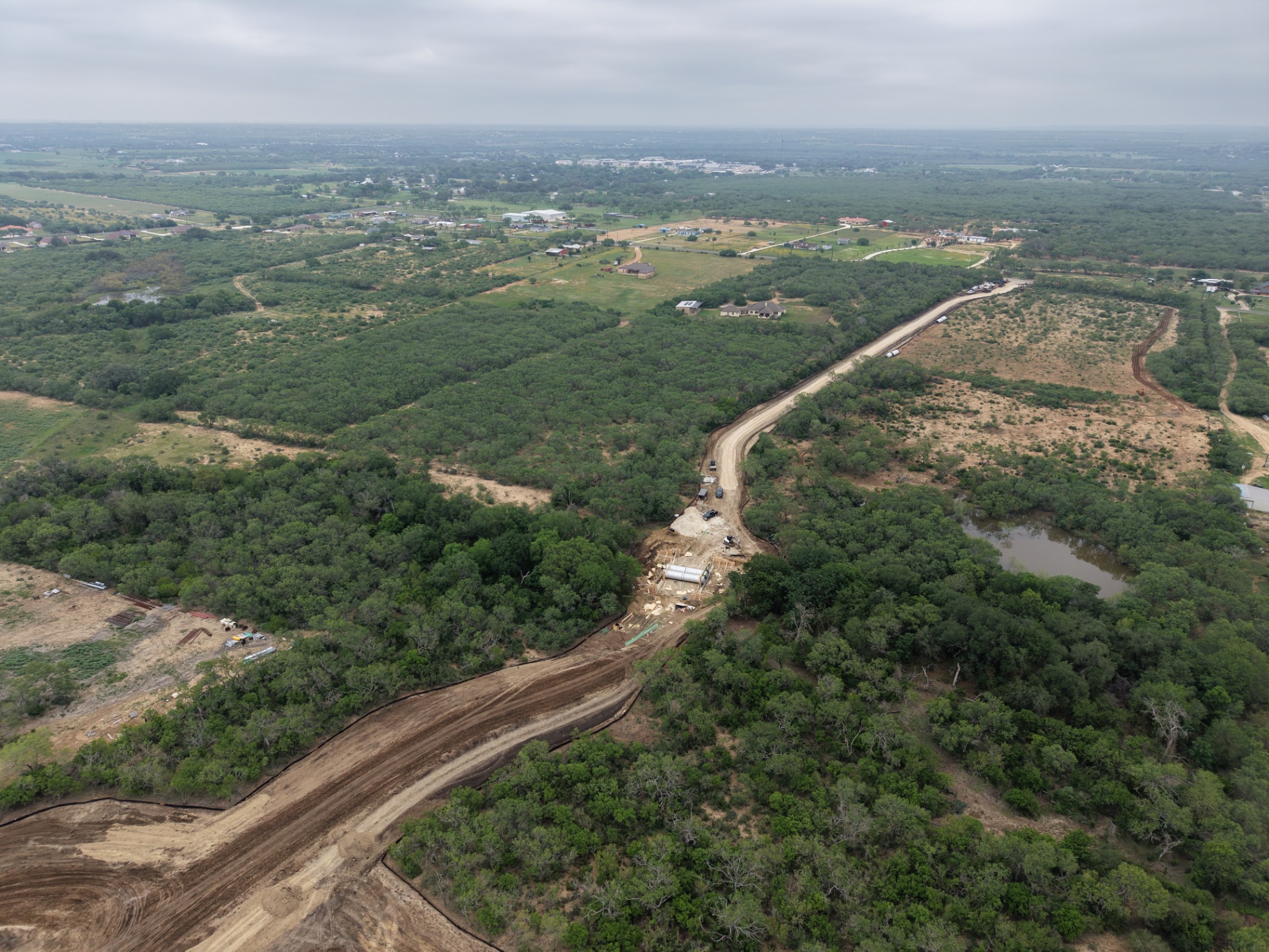 Alamo City BESS Facility Earthworks · Grading · Drainage · Helical Pile Foundations in San Antonio, Texas — photo 6