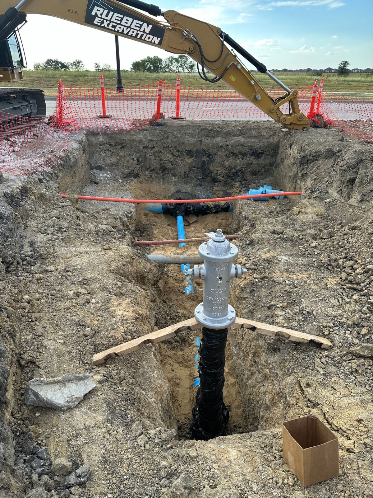 Underground fireline installation
