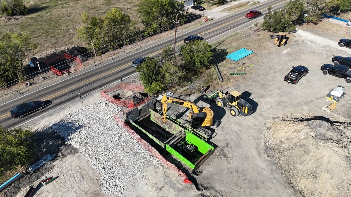 Royse City BESS Facility Site Clearing · Earthworks · Grading · Drainage · Water/Sewer/Storm/Fireline · Dry Bores · Conduit · Grounding · Trenwa · Concrete Paving · Landscaping · Substation Infrastructure in Royse City, TX — photo 4