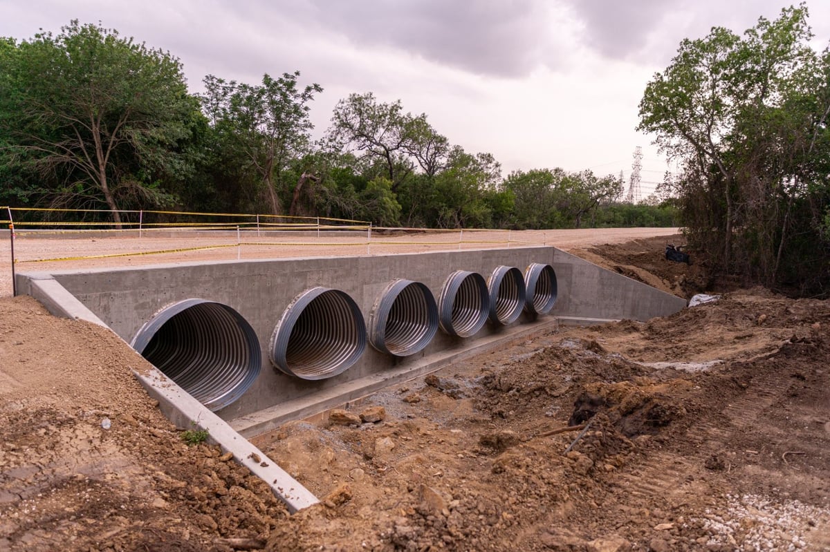Underground utility and drainage installation