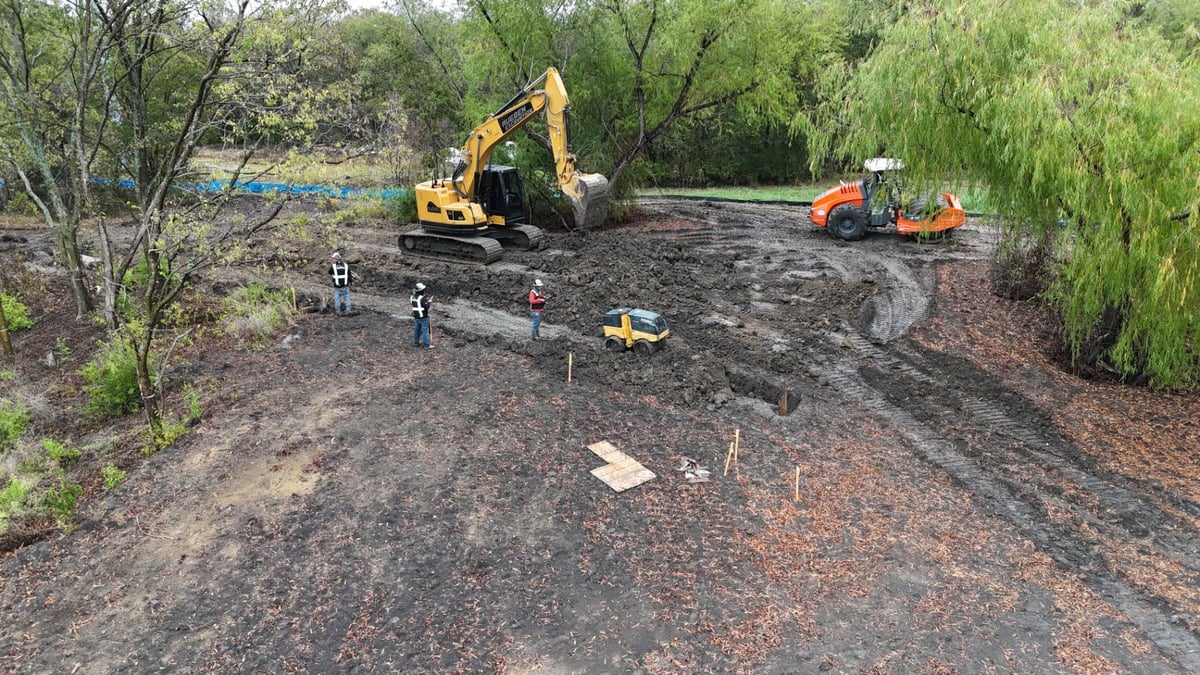 Royse City BESS Facility Site Clearing · Earthworks · Grading · Drainage · Water/Sewer/Storm/Fireline · Dry Bores · Conduit · Grounding · Trenwa · Concrete Paving · Landscaping · Substation Infrastructure in Royse City, TX — photo 1