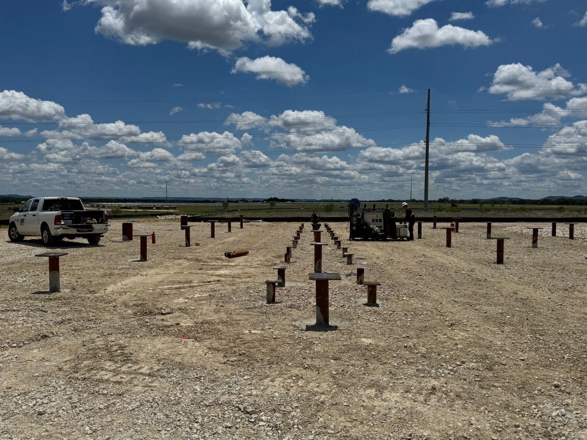 Bandera Substation Helical Piles · Transformer Containment · Civil Infrastructure in Bandera, TX — detail 2