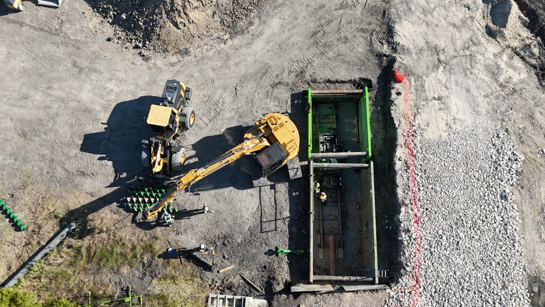 Smith BESS Facility Site Clearing · Earthworks · Grading · Drainage · Water/Sewer/Storm/Fireline · Dry Bores · Conduit · Grounding · Trenwa · Concrete Paving · Landscaping · Substation Infrastructure in Royse City, TX — photo 5