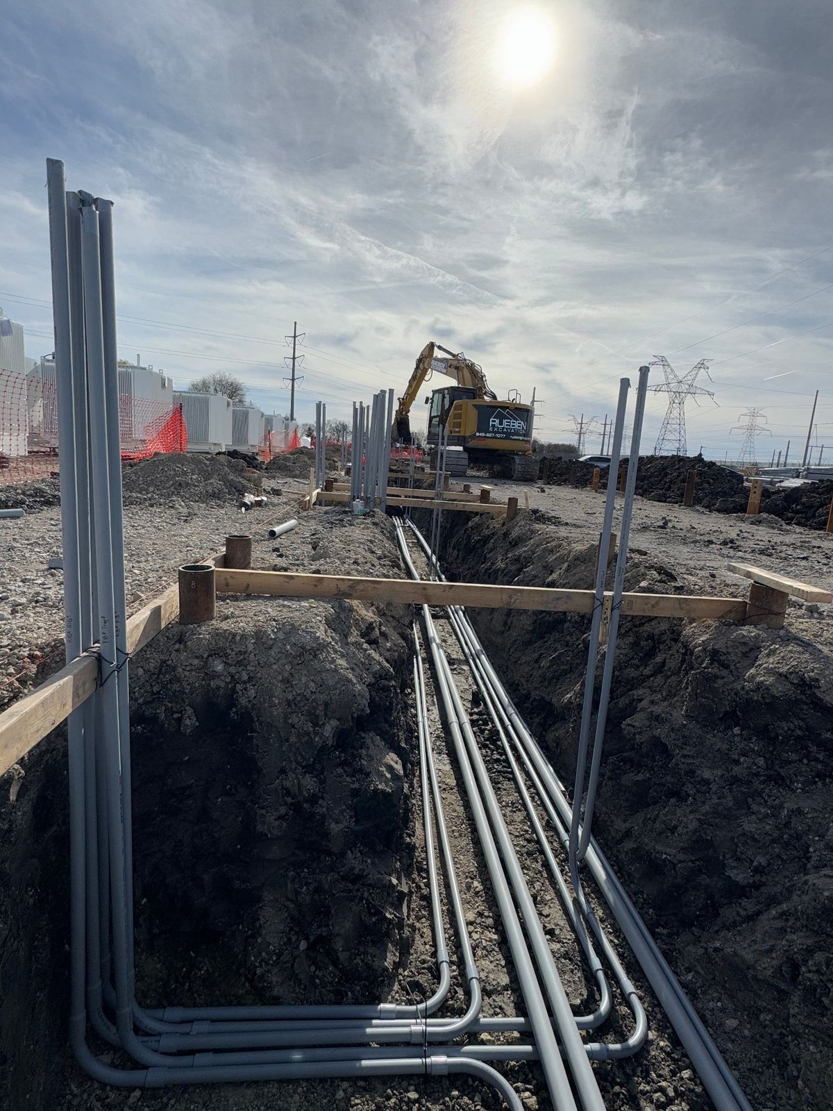 Royse City BESS Facility Site Clearing · Earthworks · Grading · Drainage · Water/Sewer/Storm/Fireline · Dry Bores · Conduit · Grounding · Trenwa · Concrete Paving · Landscaping · Substation Infrastructure in Royse City, TX — photo 9