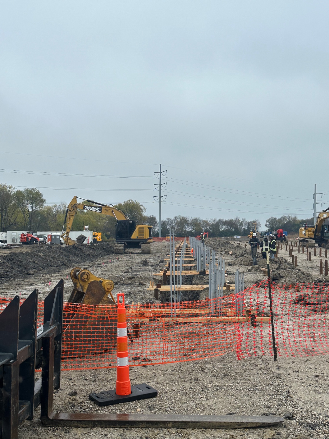 Smith BESS Facility Site Clearing · Earthworks · Grading · Drainage · Water/Sewer/Storm/Fireline · Dry Bores · Conduit · Grounding · Trenwa · Concrete Paving · Landscaping · Substation Infrastructure in Royse City, TX — photo 7