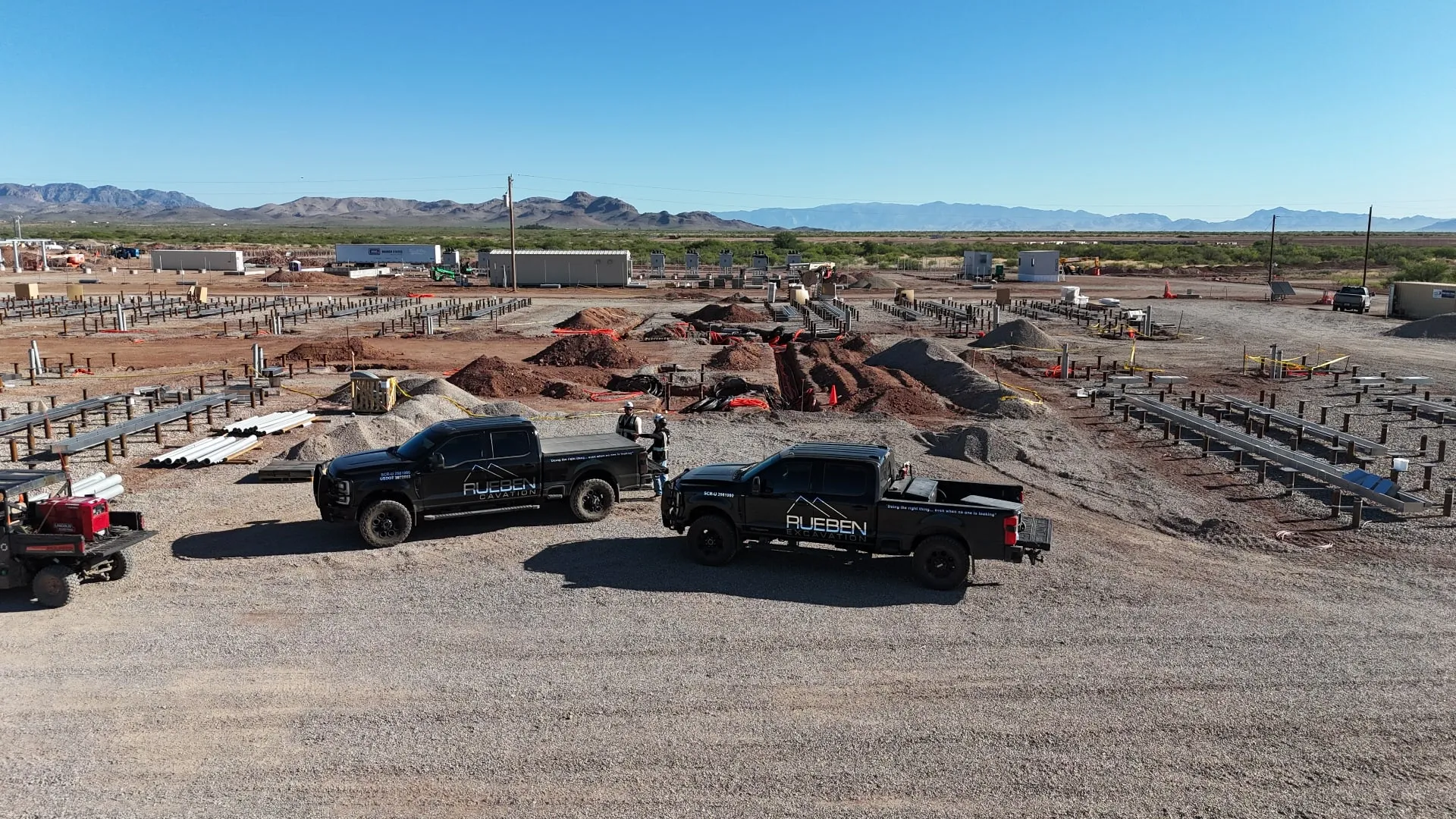 Rueben Group field crew working on an active energy infrastructure jobsite